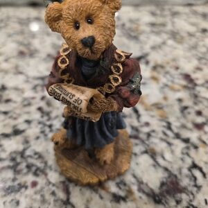 Boyds Bears Rustic Bear with Scroll Figurine